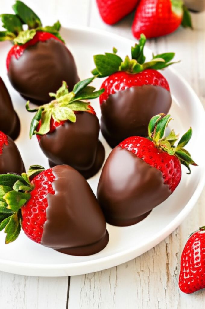 Simple Chocolate-Covered Strawberries
