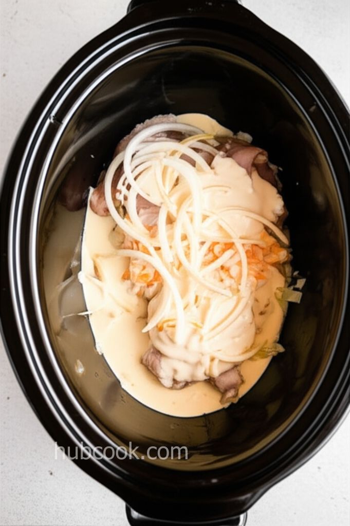 Slow Cooker Cheesy Chicken and Rice