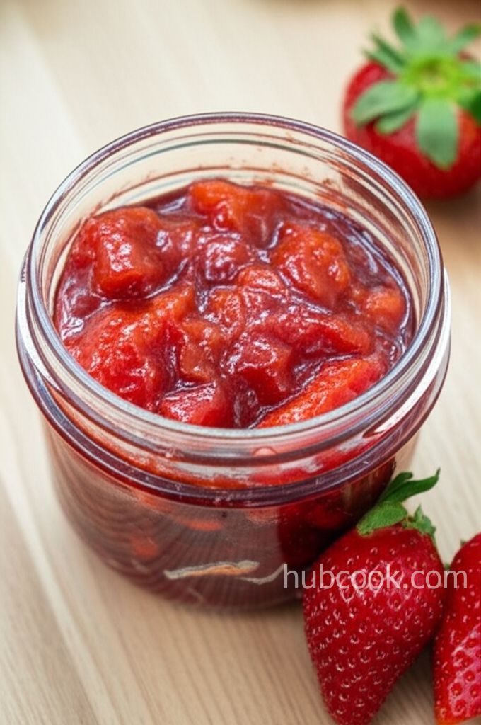 Super Easy Microwave Strawberry Jam
