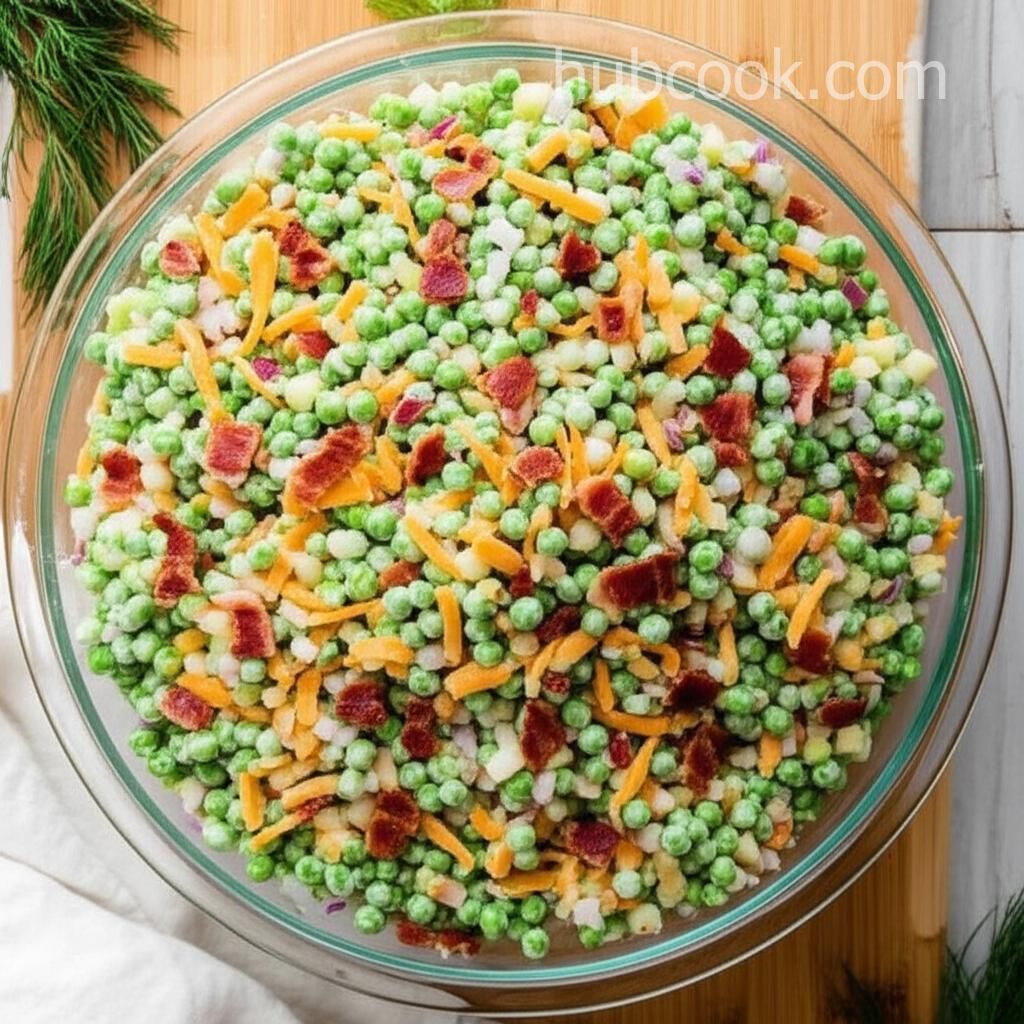 Bacon Ranch Pea Salad
