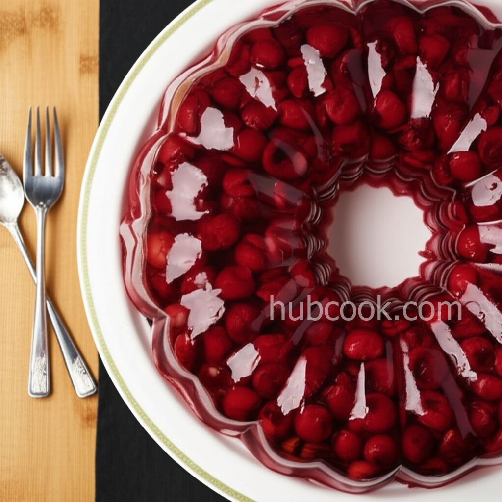Bing Cherry Gelatin Mold