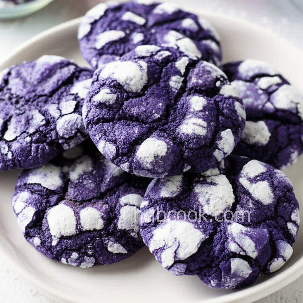 Blueberry Crinkle Cookies