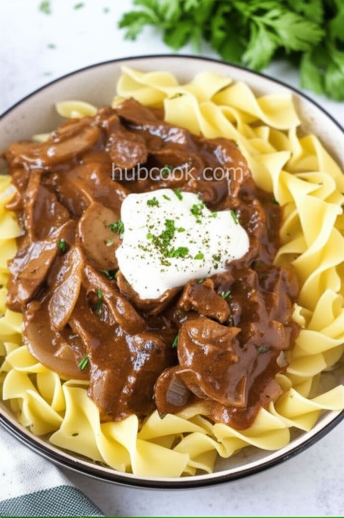 Burgundy Stroganoff