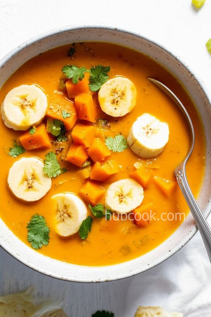 Butternut Chicken and Banana Soup