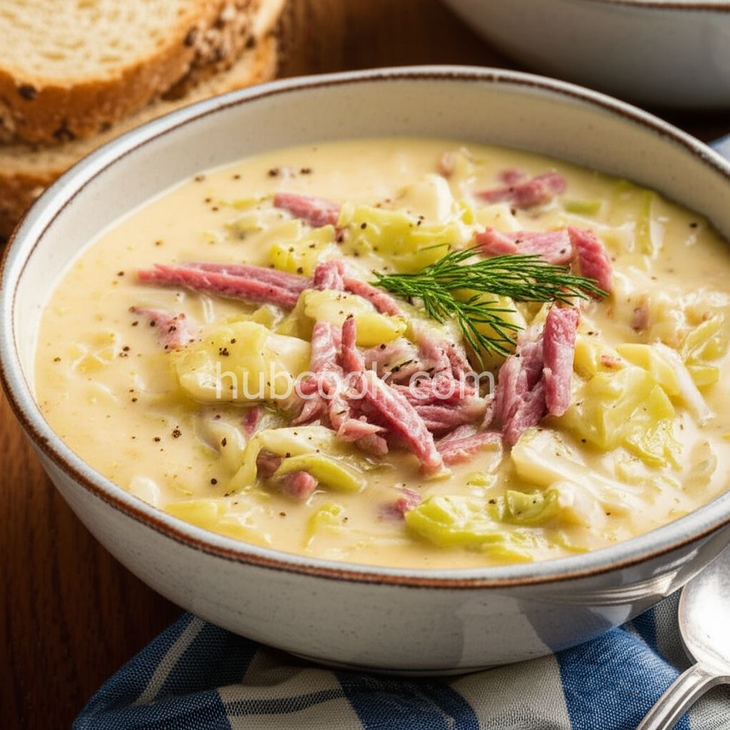 Cabbage and Corned Beef Chowder