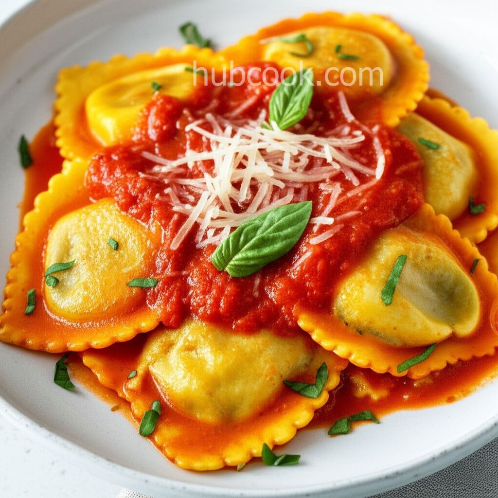 Chicken and Spinach Ravioli
