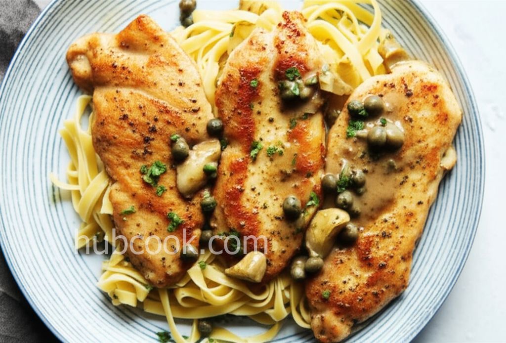 Chicken Piccata with Artichoke Hearts