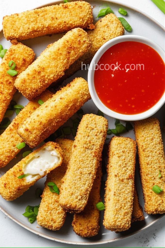 Crab Rangoon Mozzarella Sticks