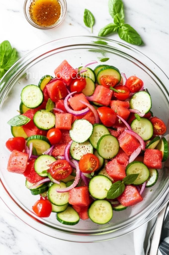 Cucumber Watermelon Salad