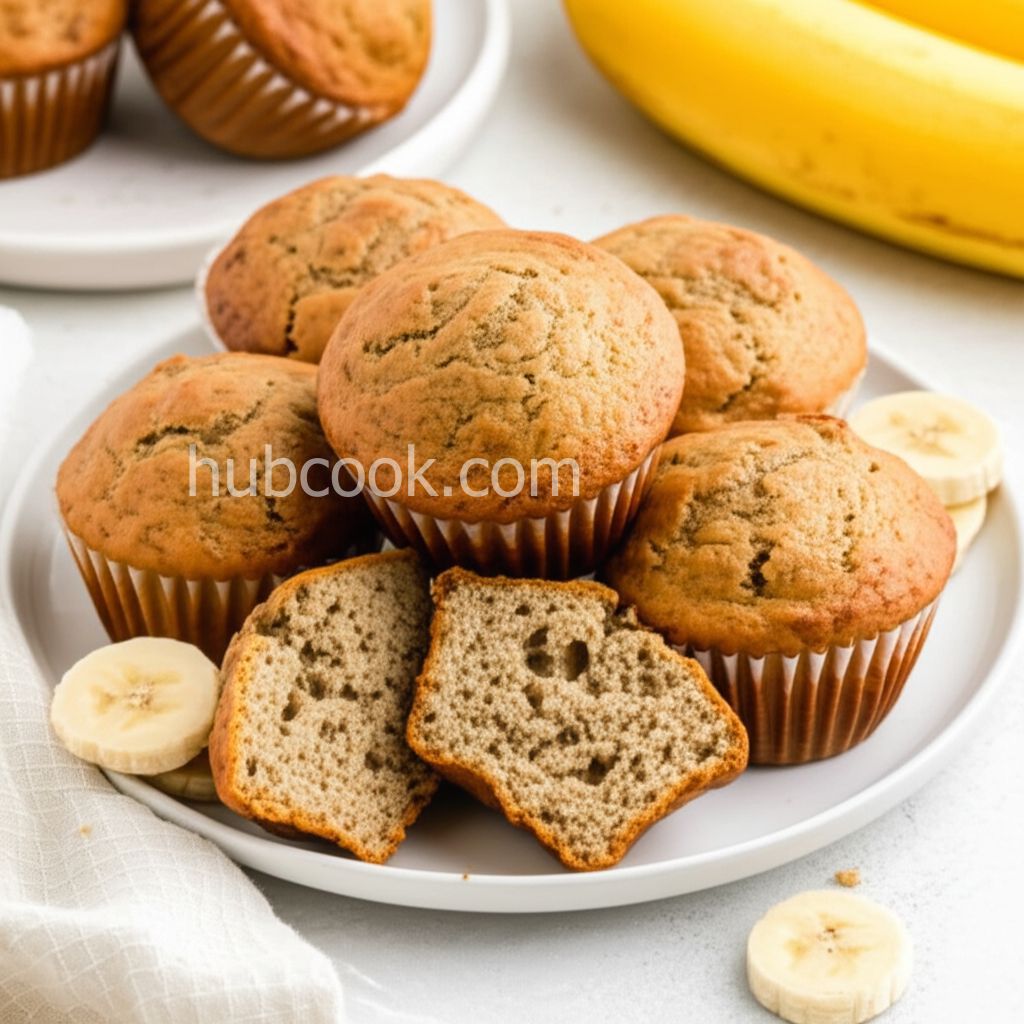 Easy Whole Wheat Banana Muffins