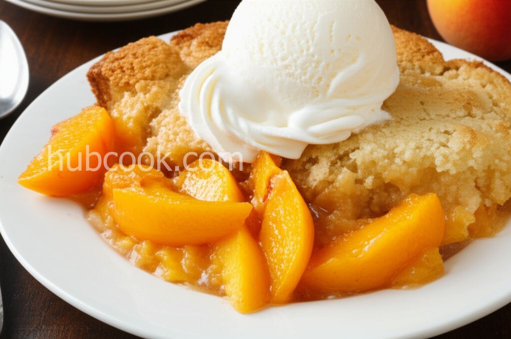 Lazy Peach Cobbler