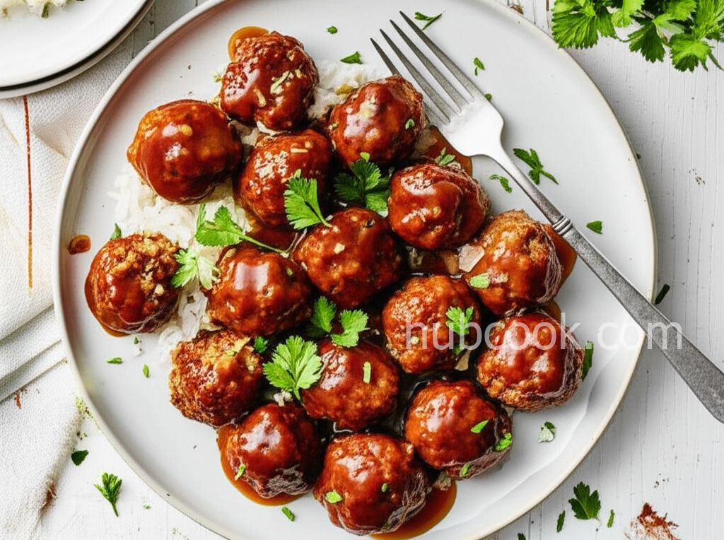 Maple Mustard Meatballs