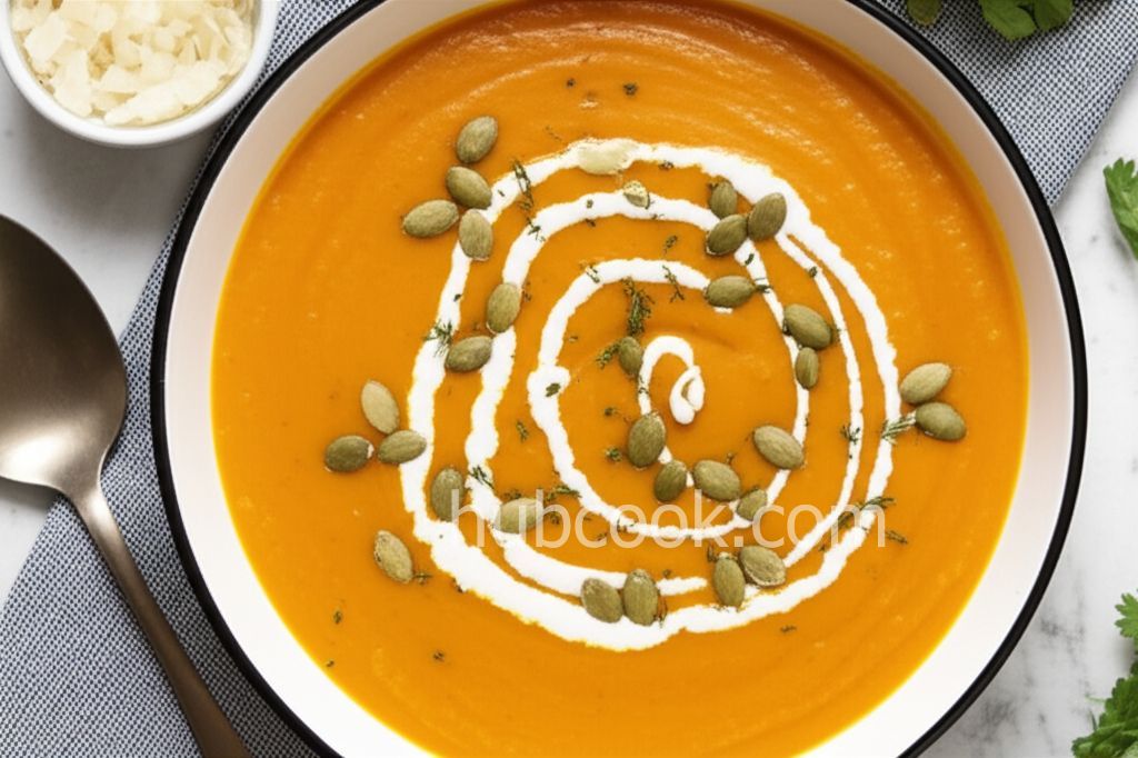 Pumpkin, Sweet Potato, Leek and Coconut Milk Soup