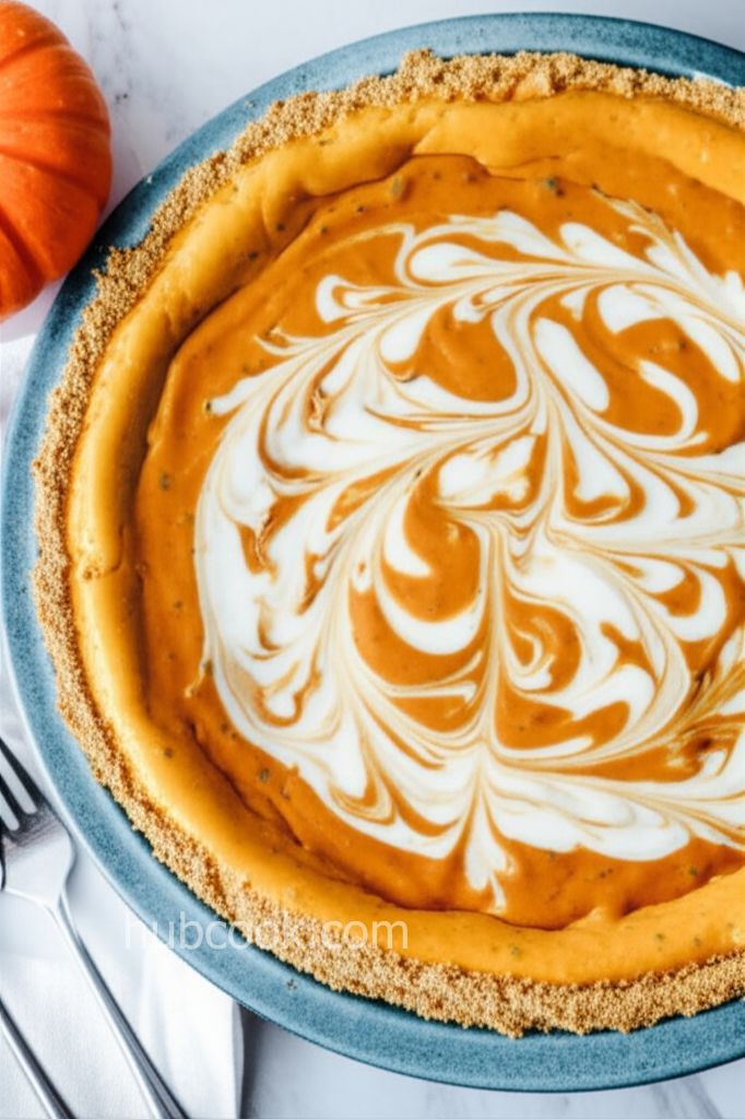 Pumpkin Swirled Cheese Cake