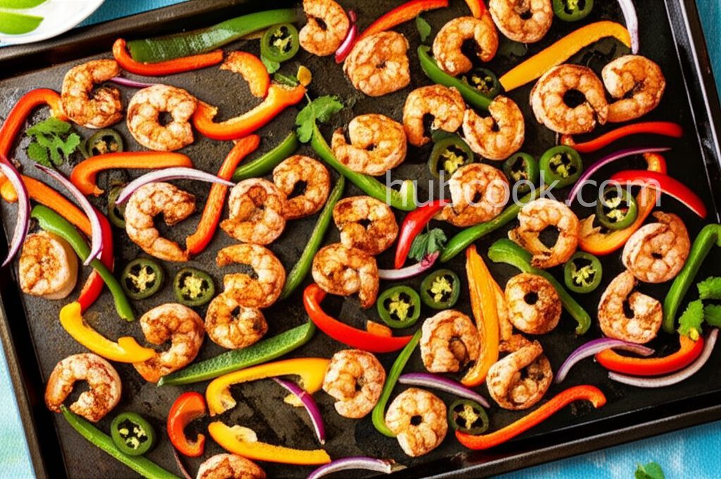 Sheet Pan Shrimp Fajitas