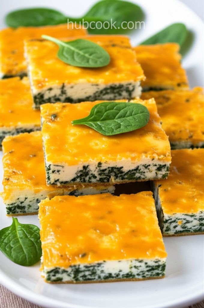 Spinach Cheese Squares