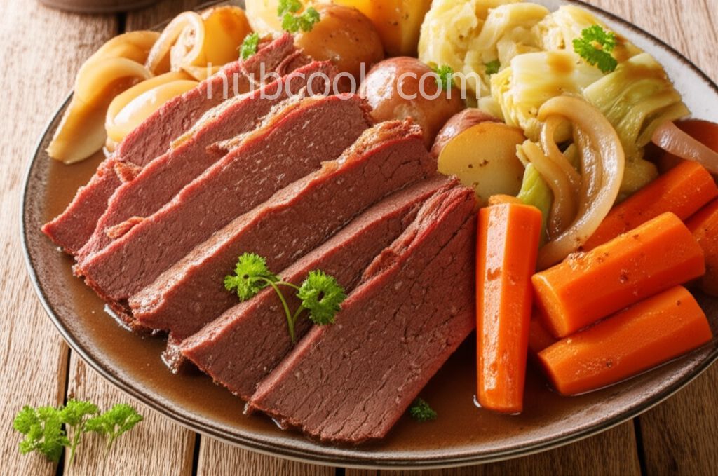 Apple and Brown Sugar Corned Beef