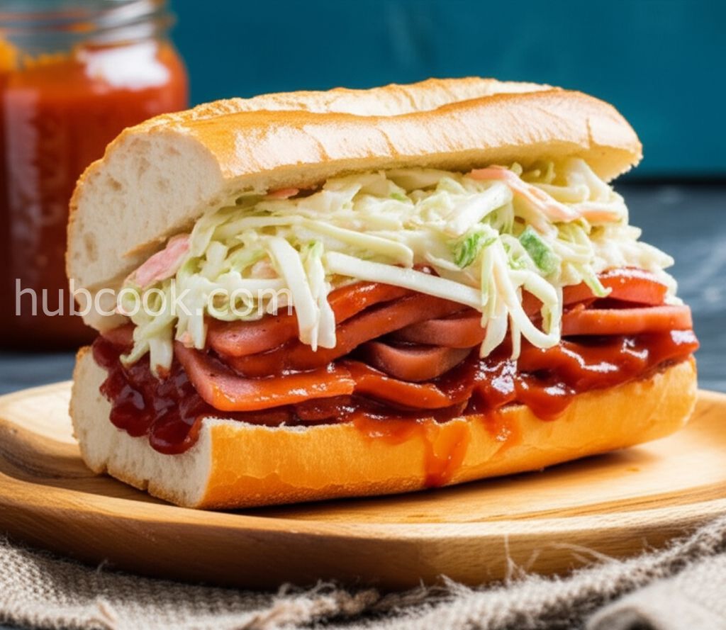 Barbecued Spam Sandwiches