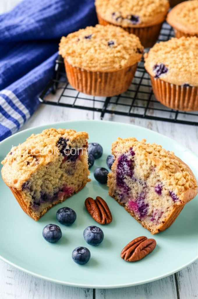 Blueberry Nut Oat Bran Muffins
