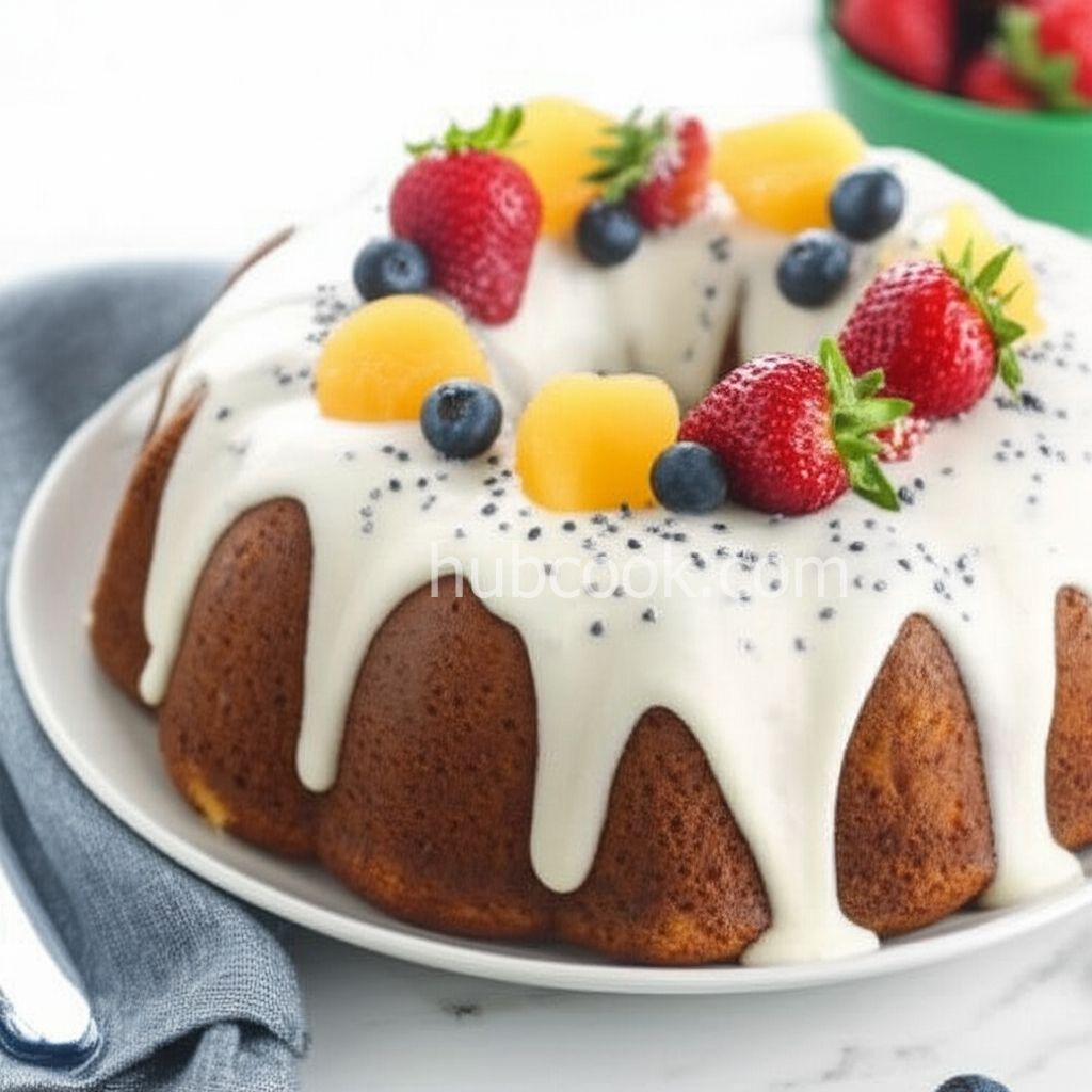 Bundt Cake Fruit Celebration