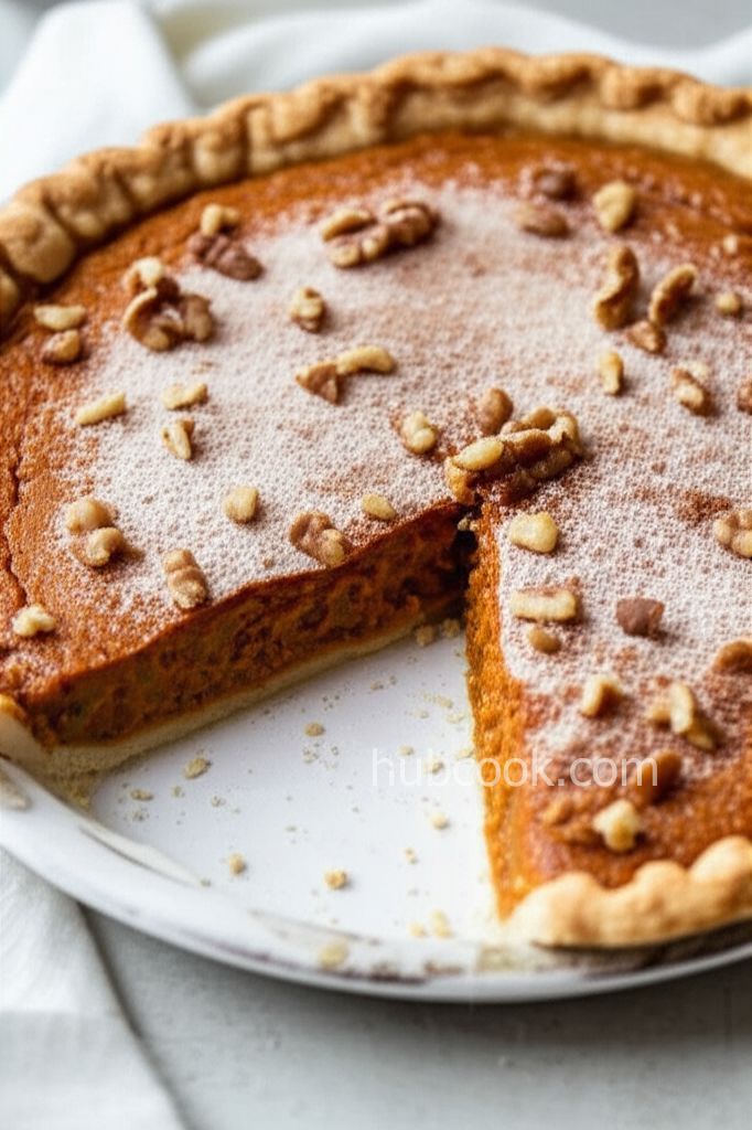 Carrot Spice and Walnut Pie