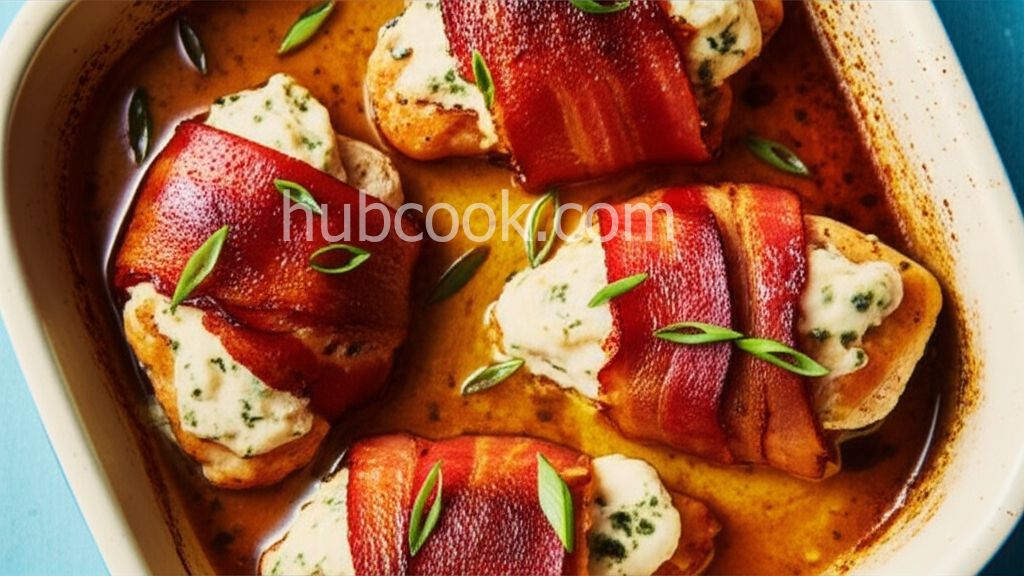 Cream Cheese, Garlic, and Chive Stuffed Chicken