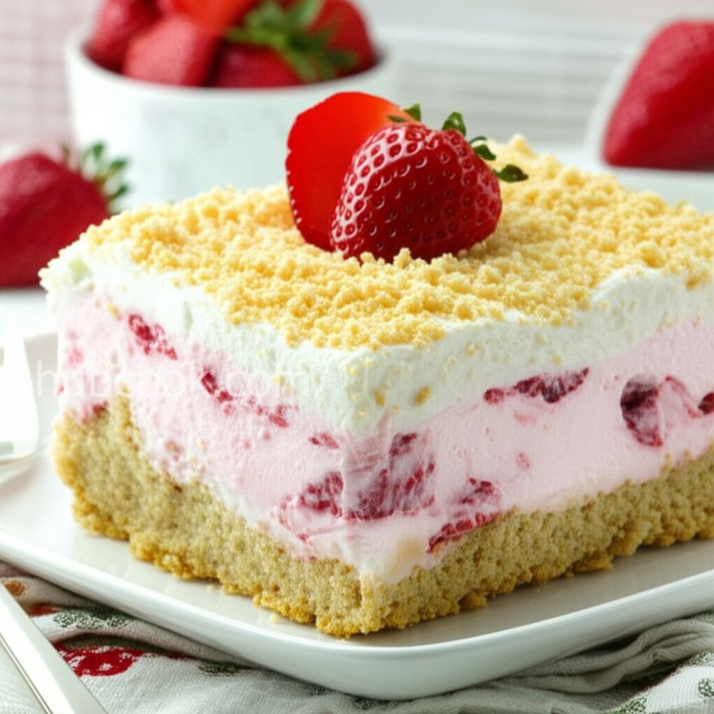 Frozen Strawberry Squares
