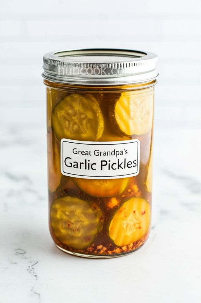 Great Grandpa's Garlic Pickles