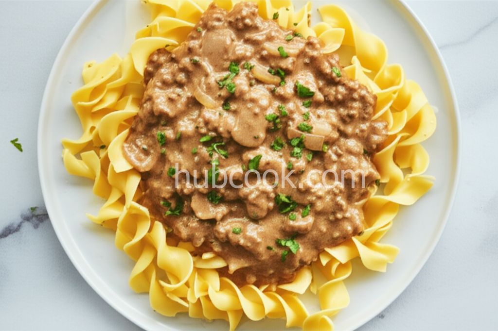 Ground Beef Stroganoff
