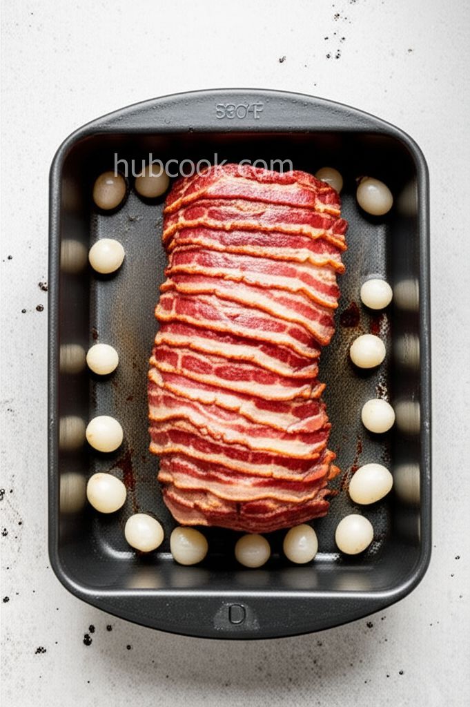 Herb, Garlic and Bacon Pork Loin