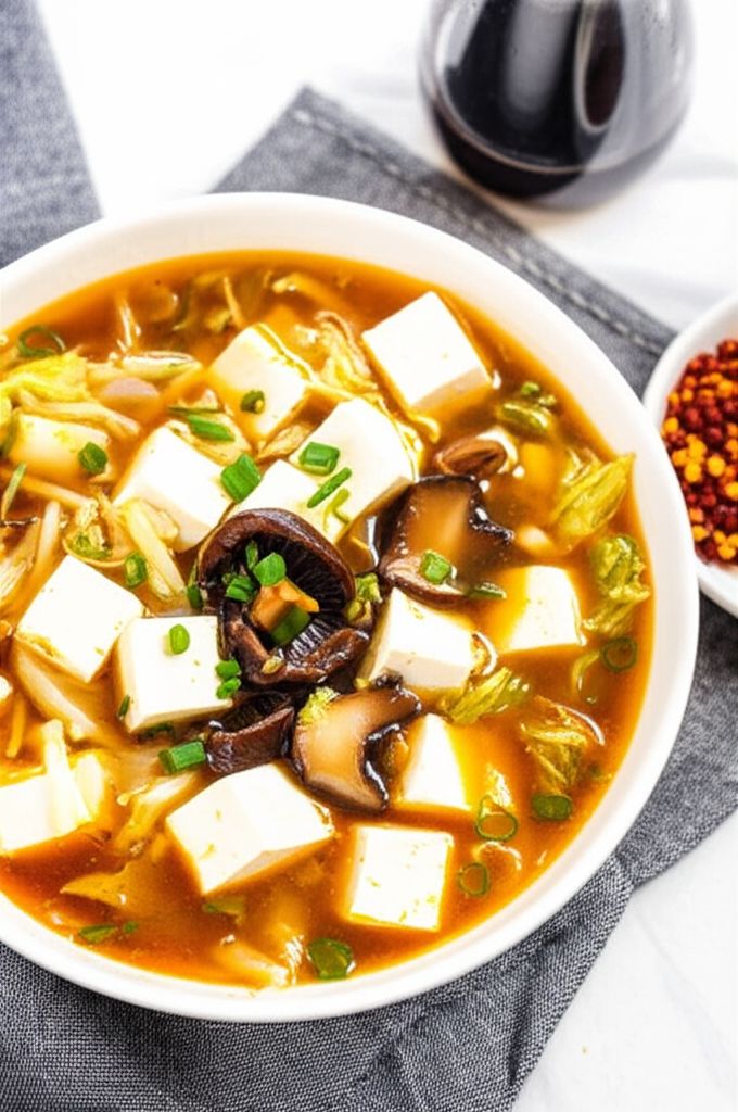 Hot and Sour Tofu Soup (Suan La Dofu Tang)