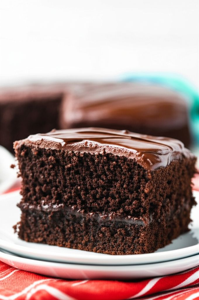 Hot Water Chocolate Cake