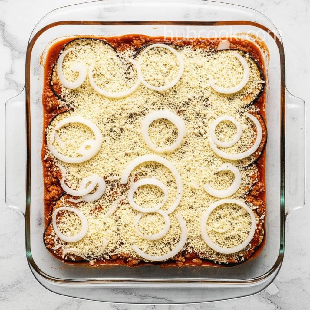 Layered Eggplant Hamburger Casserole