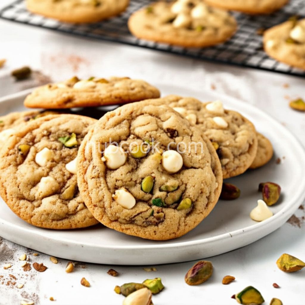 Pistachio White Chocolate Chip Cookies