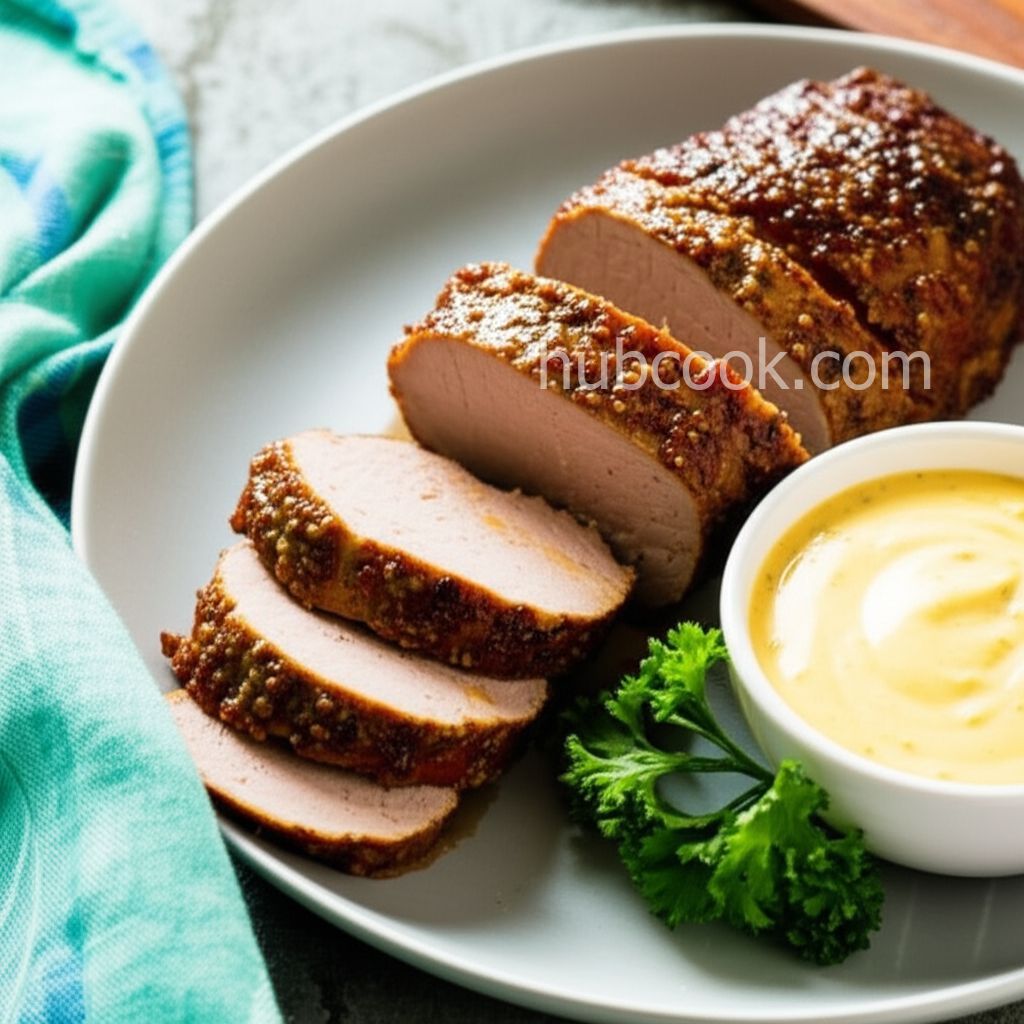 Pork Tenderloin with Mustard Sauce
