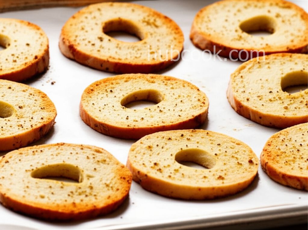 Savory Baked Bagel Chips