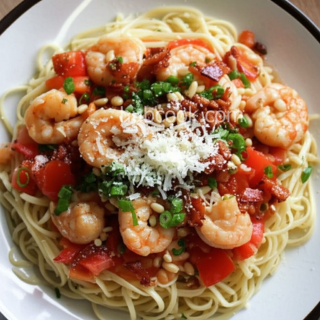 Shrimp Linguine with Tomatoes