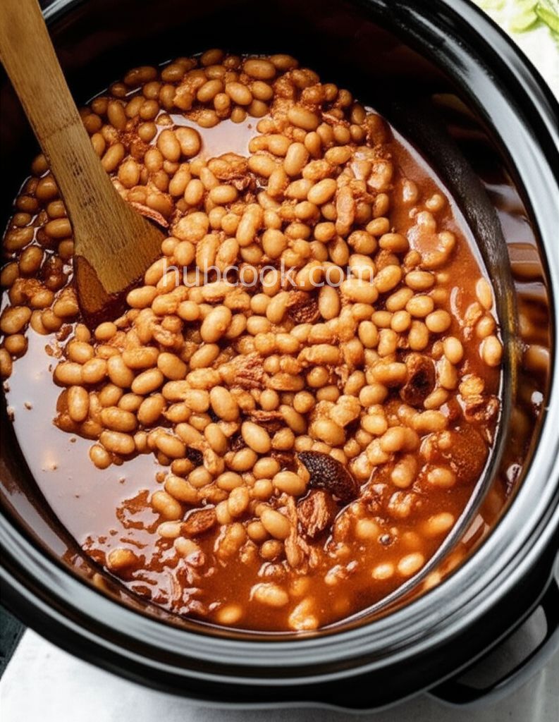 Slow Cooker Baked Beans with Ham Hock
