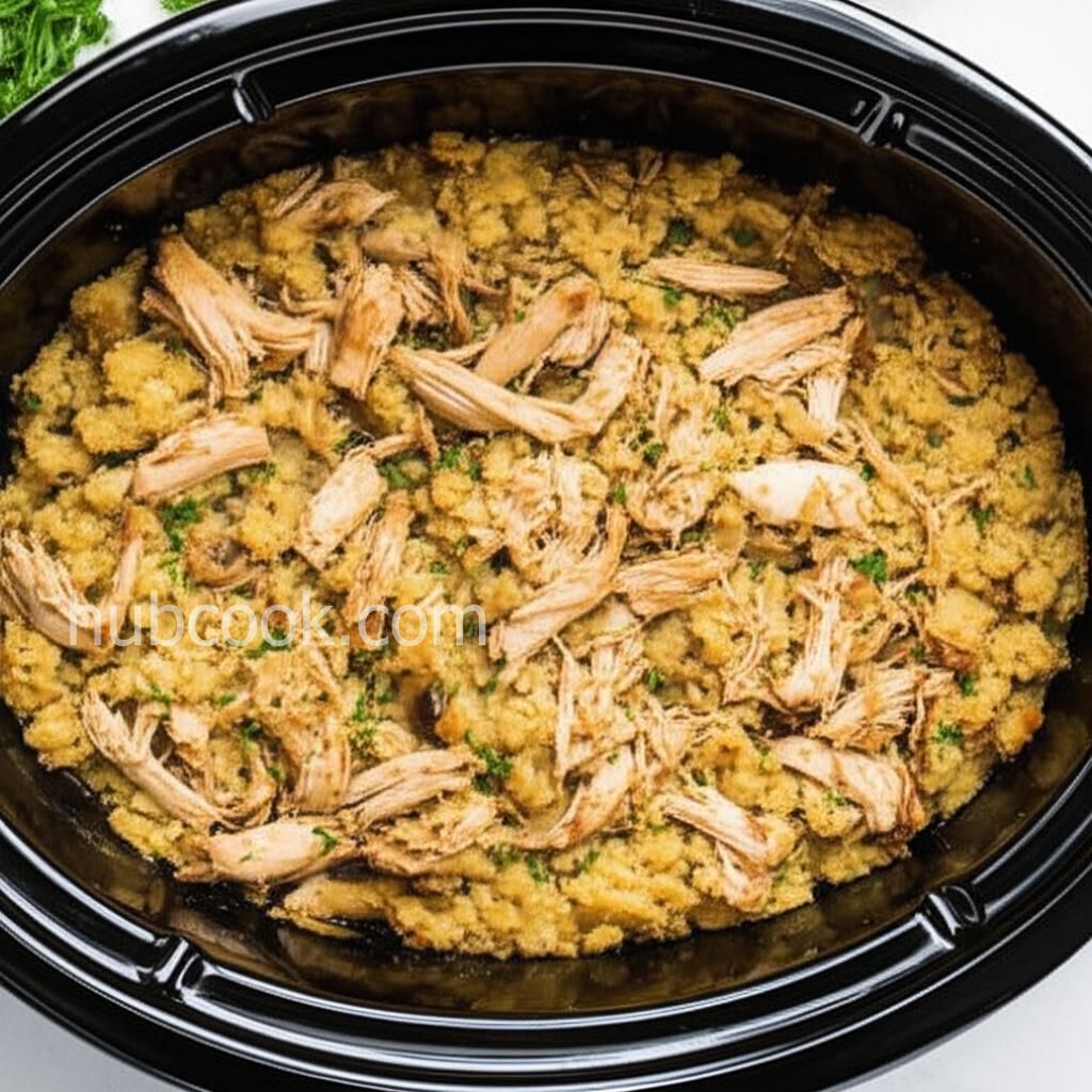 Slow Cooker Chicken Dressing