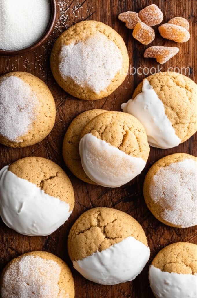 Spice Cookies with Crystallized Ginger