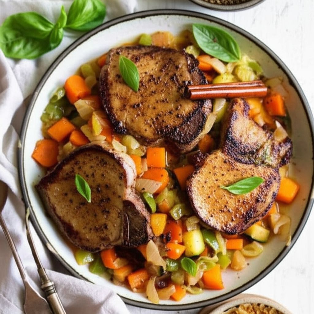 Summer Garden Pork Chops