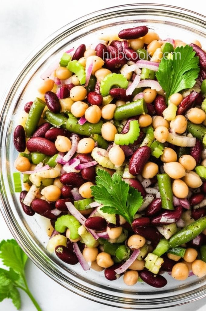 Three Bean Salad With Celery
