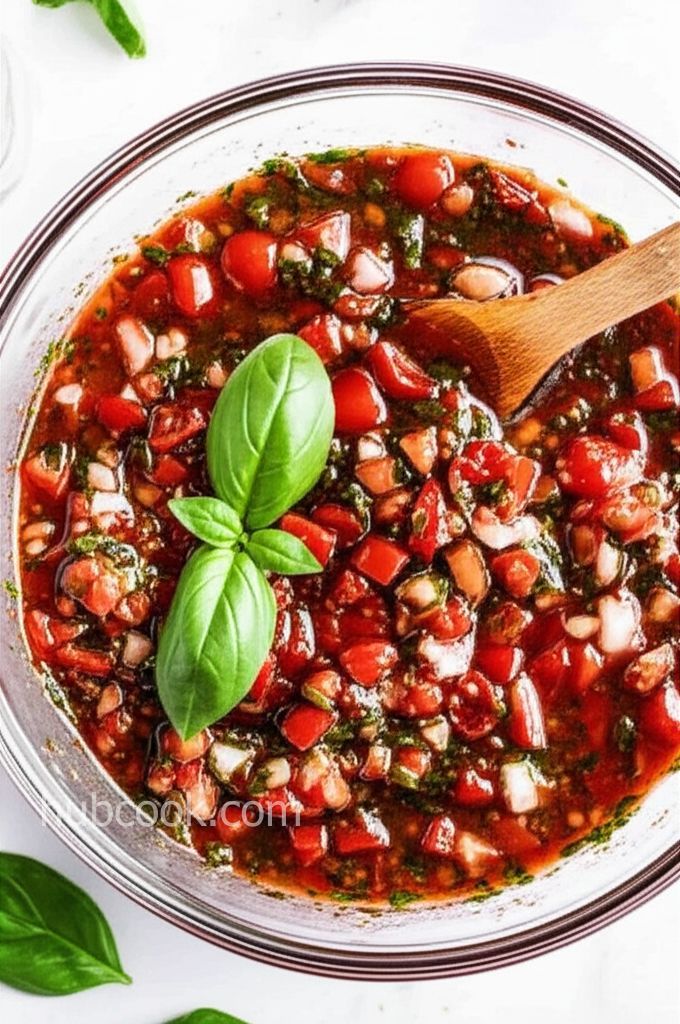 Tomato, Basil, Pine Nut Dressing