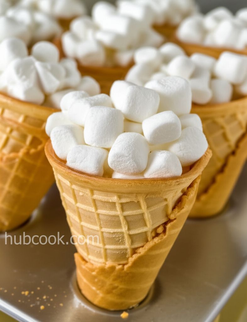 Campfire S'mores in a Cone