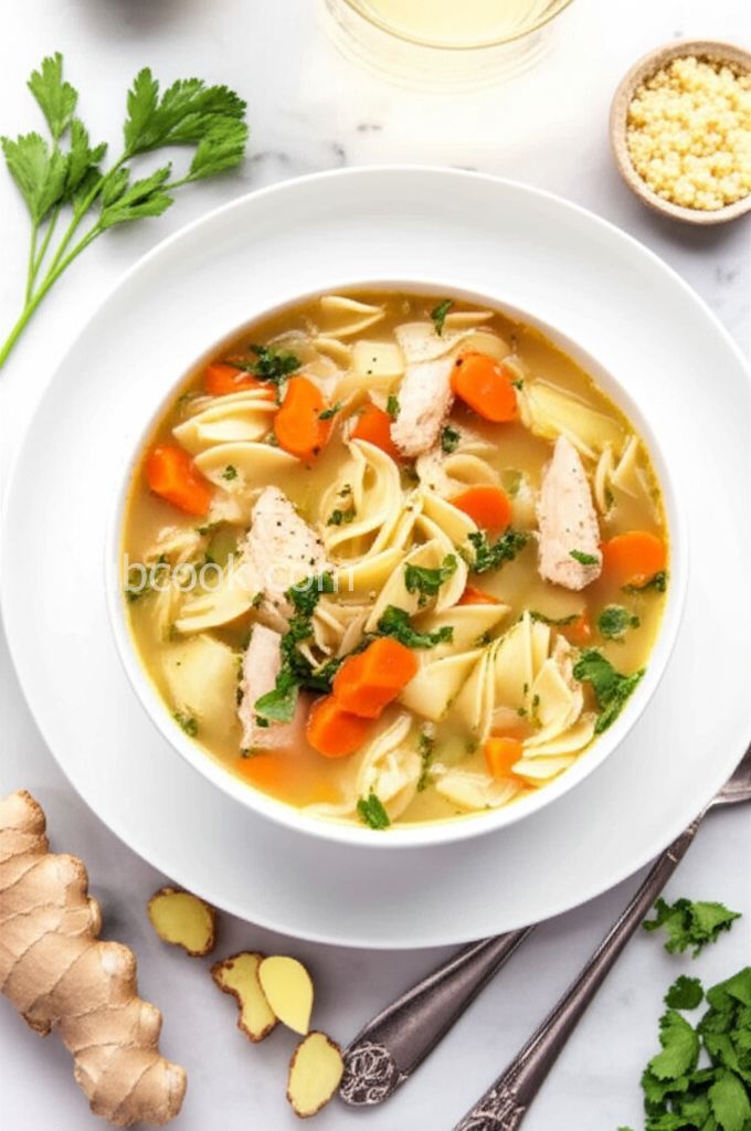 Cold-Busting Ginger Chicken Noodle Soup
