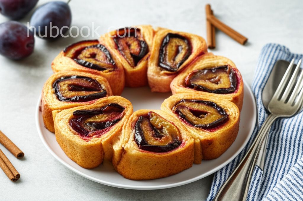 German Plum Rolls (Zwetschgenschnecken)