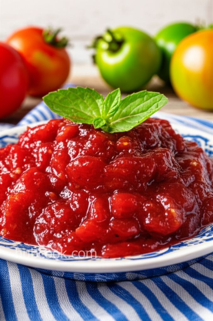 Green Tomato Raspberry Jam