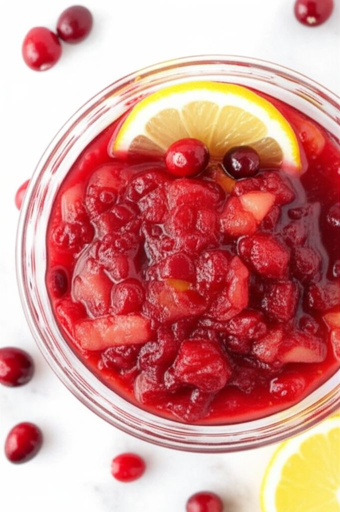 Lemon Ginger Cranberry Applesauce