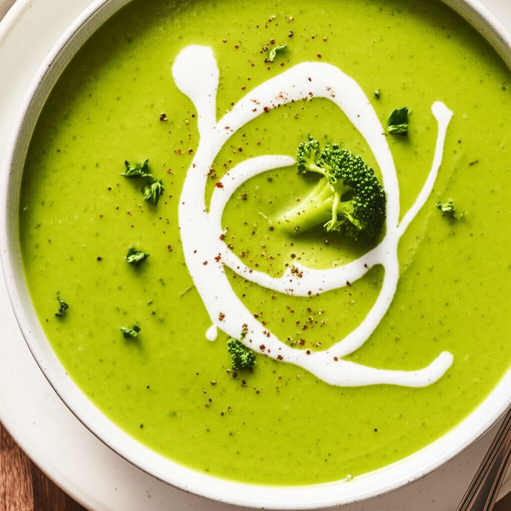 Low-Fat, Full-Flavor Cream of Broccoli Soup