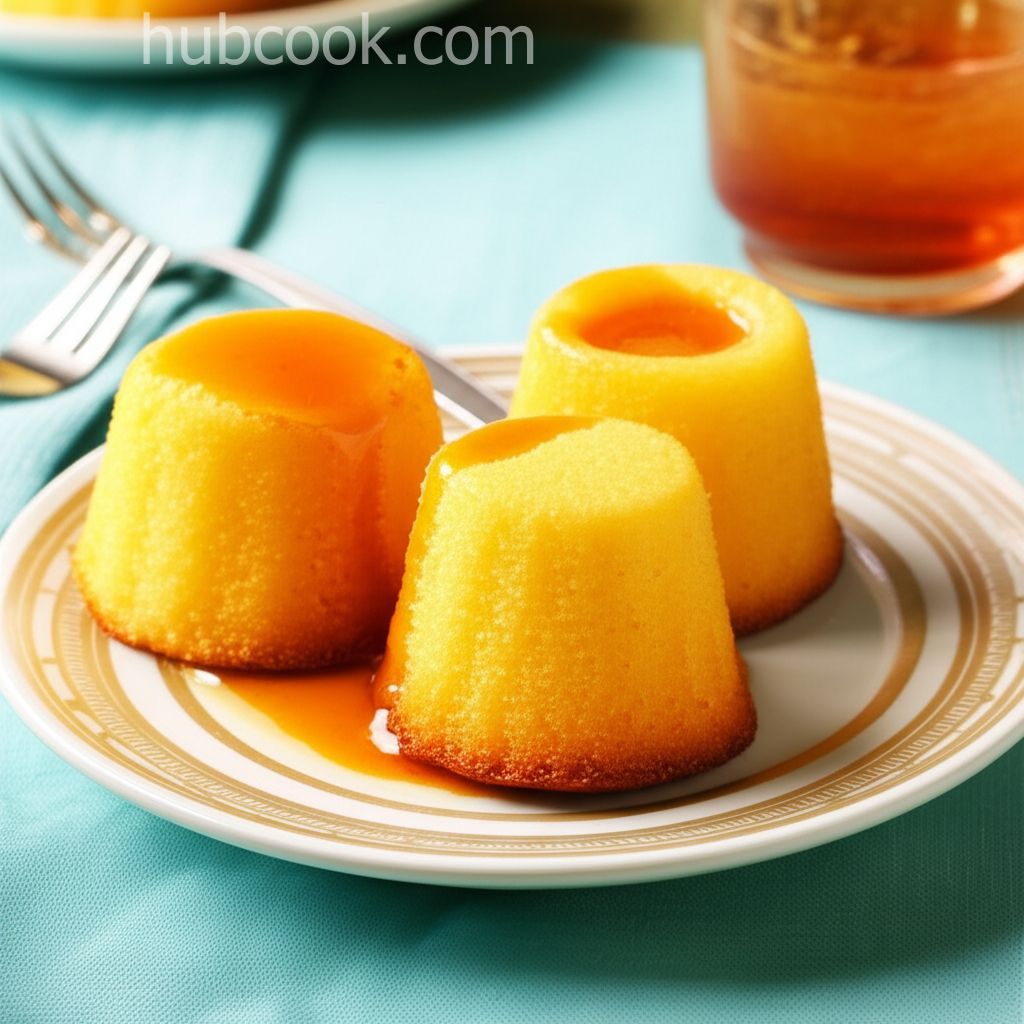 Orange Pudding Cakes With Marmalade Drizzle
